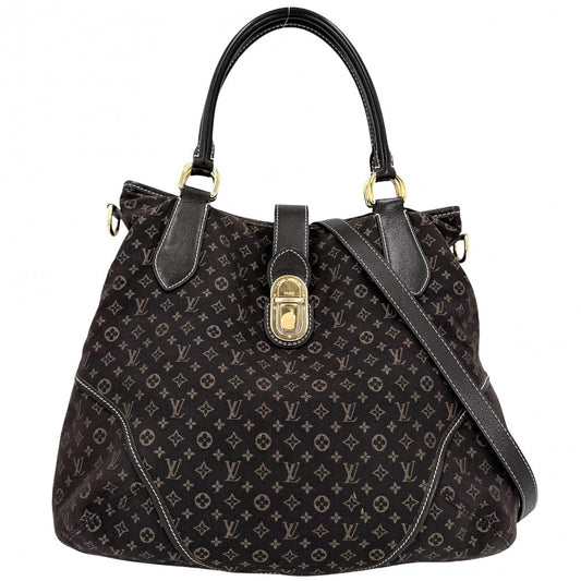LOUIS VUITTON ルイヴィトン 2WAY エレジー トートバッグ ショルダーバッグ ハンドバッグ ブラウン M56696 モノグラムイディール フザン ゴールド金具 レディース【中古品】
