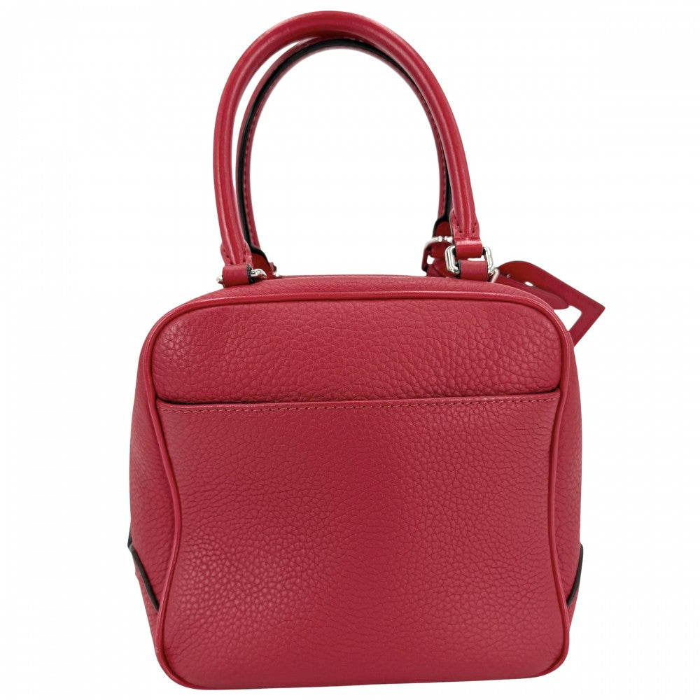 LOUIS VUITTON ルイヴィトン 2WAY スクエアバッグ ハンドバッグ ショルダーバッグ M55475 トリヨンレザー レッド 赤 シルバー金具 レディース【中古品】