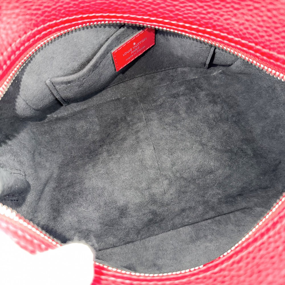 LOUIS VUITTON ルイヴィトン 2WAY スクエアバッグ ハンドバッグ ショルダーバッグ M55475 トリヨンレザー レッド 赤 シルバー金具 レディース【中古品】