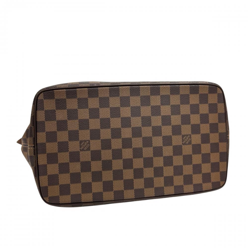 LOUIS VUITTON ルイヴィトン トートバッグ サレヤMM N51182 ダミエキャンバス レザー ブラウン 茶 ゴールド金具 レディース【中古品】