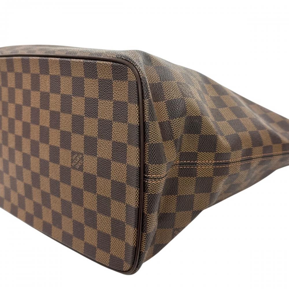 LOUIS VUITTON ルイヴィトン トートバッグ サレヤMM N51182 ダミエキャンバス レザー ブラウン 茶 ゴールド金具 レディース【中古品】