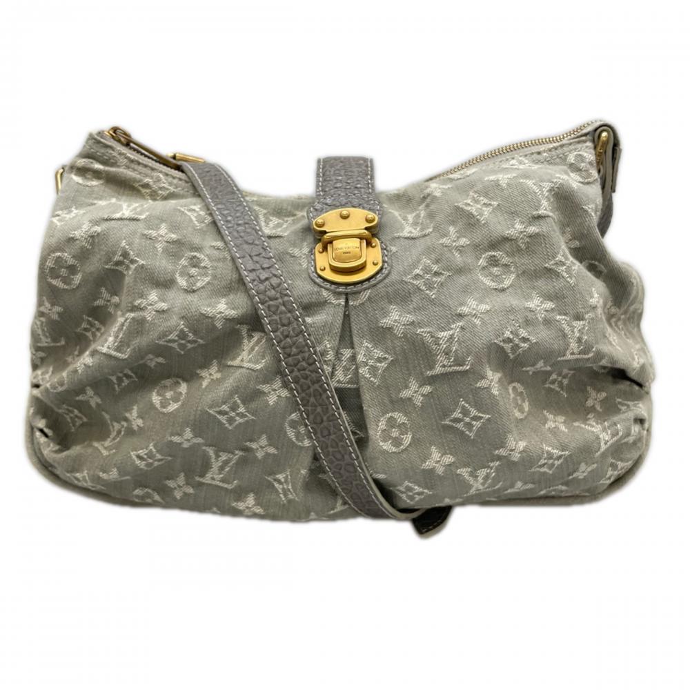 LOUIS VUITTON ルイヴィトン ショルダーバッグ スライトリー 2WAY M95834 ライトブルー ゴールド金具 レディース【中古品】