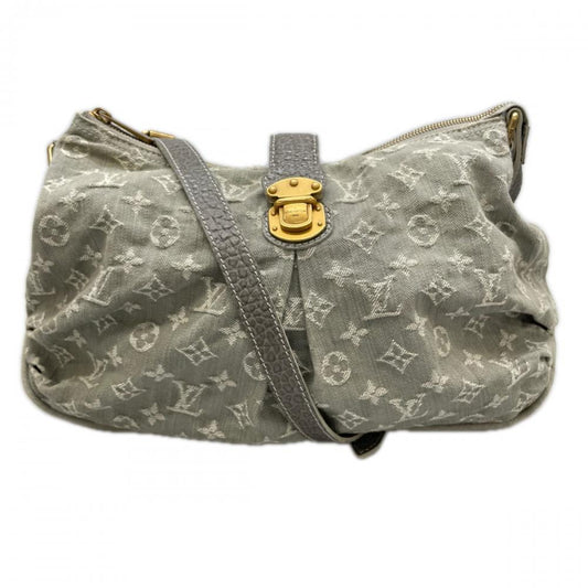 LOUIS VUITTON ルイヴィトン ショルダーバッグ スライトリー 2WAY M95834 ライトブルー ゴールド金具 レディース【中古品】
