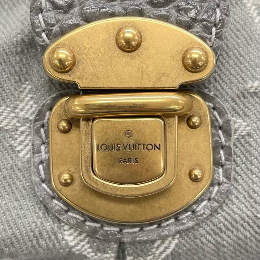 LOUIS VUITTON ルイヴィトン ショルダーバッグ スライトリー 2WAY M95834 ライトブルー ゴールド金具 レディース【中古品】