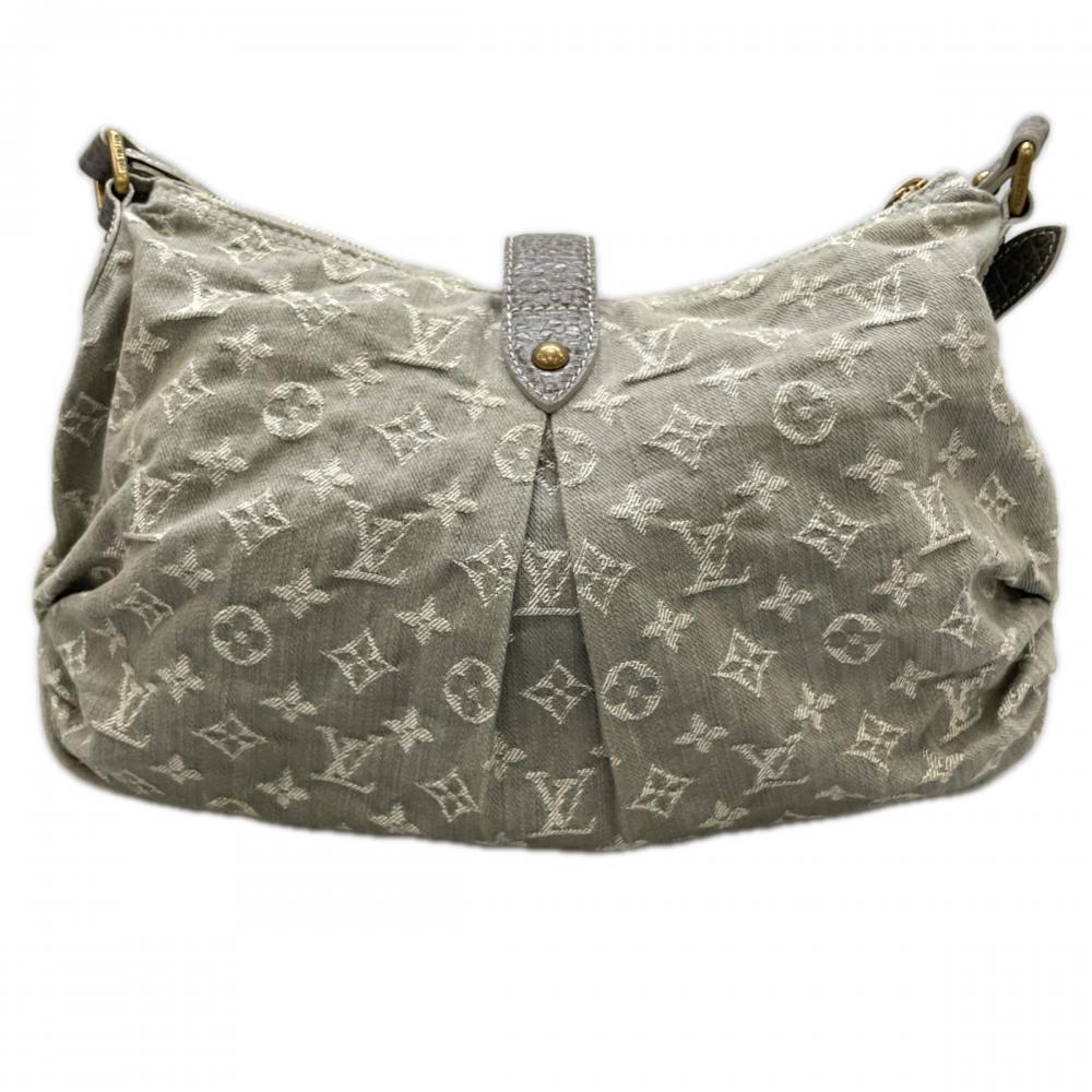 LOUIS VUITTON ルイヴィトン ショルダーバッグ スライトリー 2WAY M95834 ライトブルー ゴールド金具 レディース【中古品】