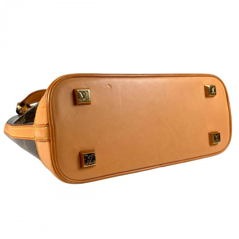 LOUIS VUITTON ルイヴィトン ハンドバッグ カバ・アンブル PM ビニールバッグ M92502 ビニール レザー ブラウン 茶 ゴールド金具 レディース【中古品】