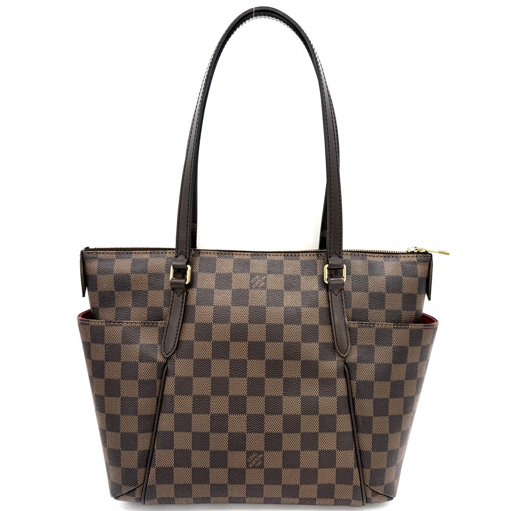 LOUIS VUITTON ルイヴィトン トートバッグ トータリーPM ハンドバッグ TOTALLY N41282 ダミエキャンバス ブラウン 茶 ゴールド金具 レディース【中古品】