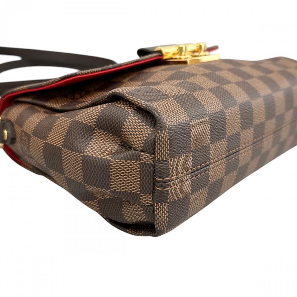 LOUIS VUITTON ルイヴィトン ショルダーバッグ クロワゼット 2WAY N53000 ダミエキャンバス ブラウン 茶 ゴールド金具 レディース【中古品】