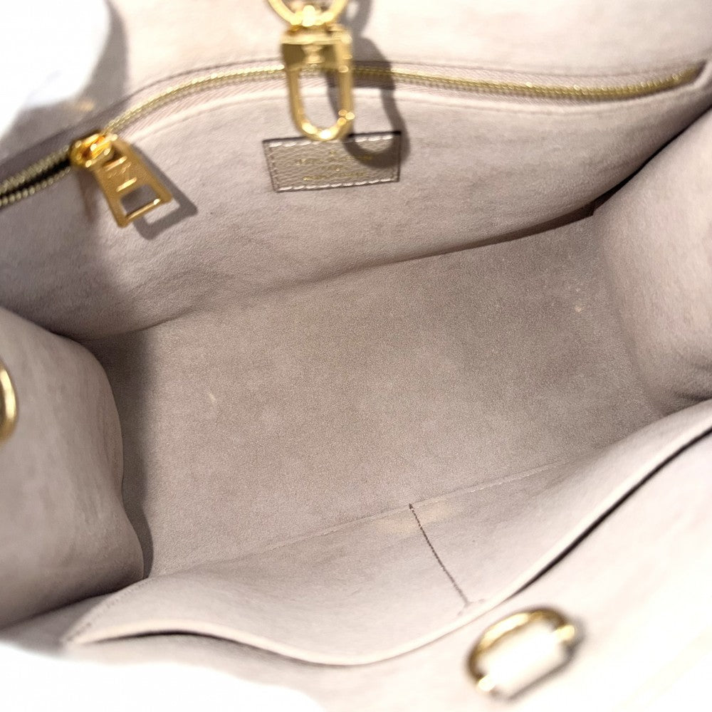 LOUIS VUITTON ルイヴィトン 2WAY モノグラムアンプラント オンザゴーPM ハンドバッグ ショルダーバッグ ベージュ M45779 トゥルトレールクレーム ゴールド金具 レディース【中古品】