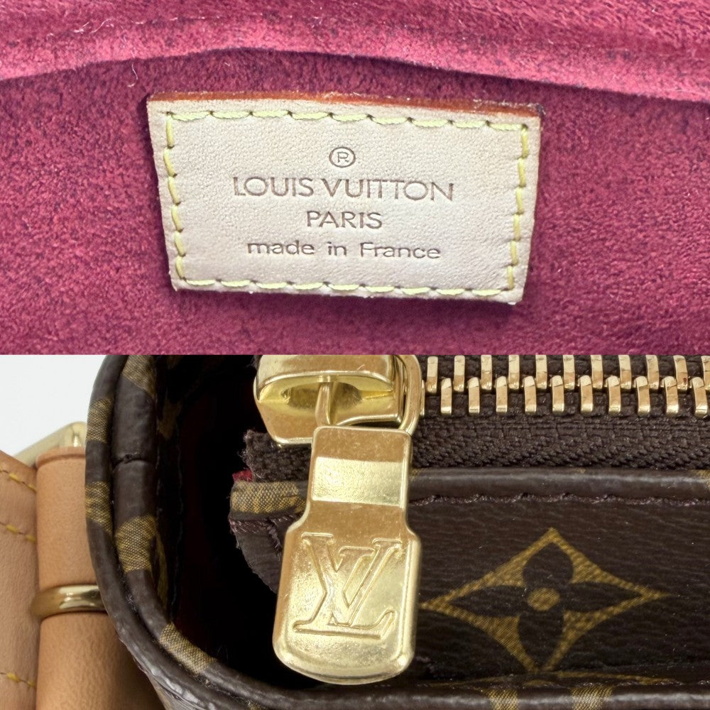 LOUIS VUITTON ルイヴィトン ショルダーバッグ モノグラム ヴィバシテGM セミショルダーバッグ M51163 ブラウン 茶 ゴールド金具 レディース【中古品】