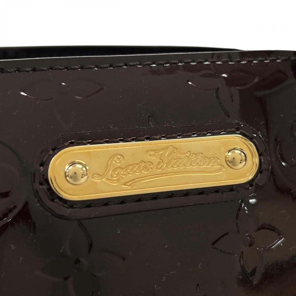 LOUIS VUITTON ルイヴィトン ハンドバッグ ヴェルニ ウィルシャー PM モノグラム M93641 パテントレザー アマラント ゴールド金具 レディース【中古品】