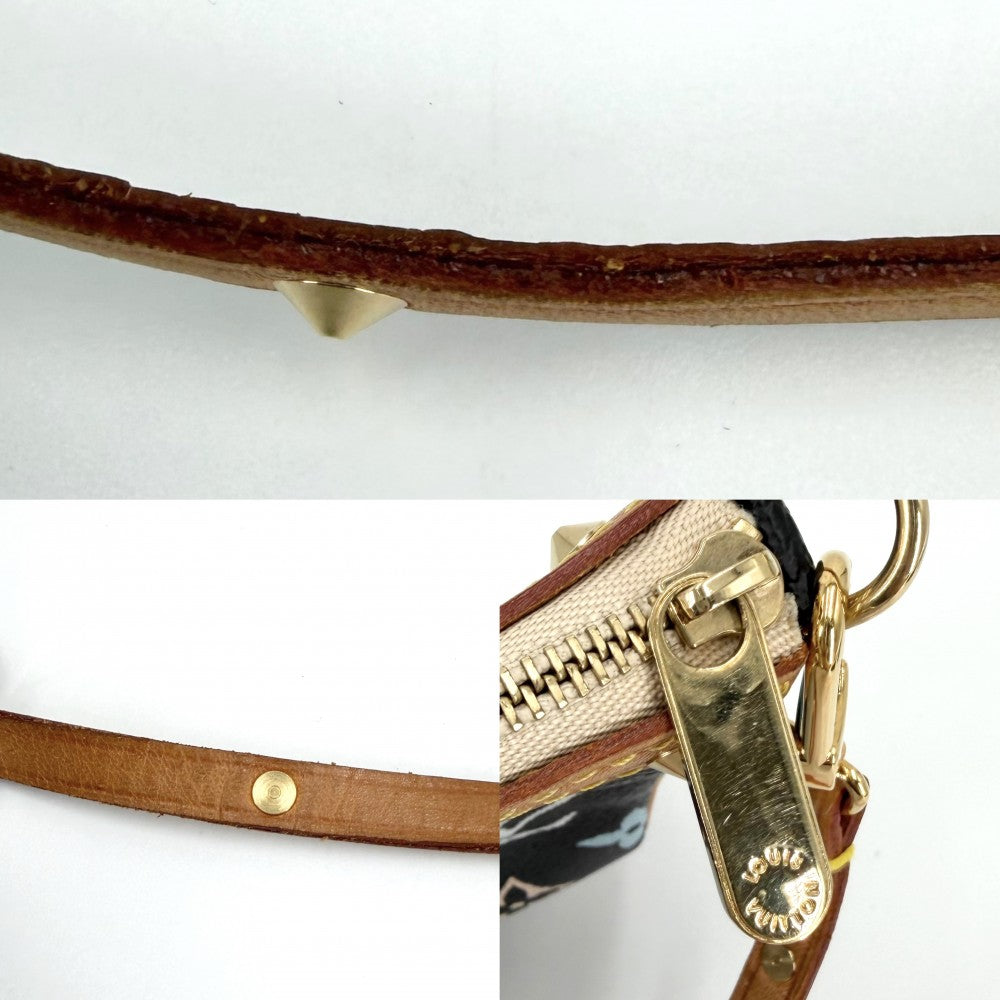 LOUIS VUITTON ルイヴィトン ハンドバッグ ポシェットアクセソワール アクセサリーポーチ ブラック 黒 M92648 モノグラムマルチカラー ノワール マルチカラー ゴールド金具 レディース【中古品】