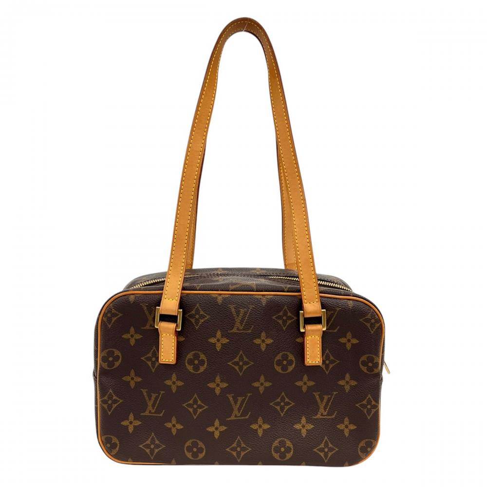 LOUIS VUITTON ルイヴィトン ハンドバッグ シテMM スクエア ショルダーバッグ M51182 モノグラムキャンバス ブラウン 茶 ゴールド金具 レディース【中古品】