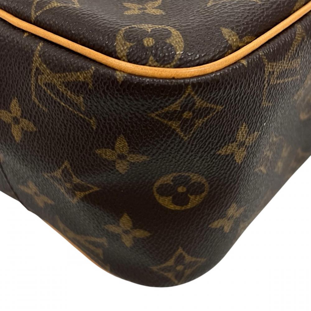LOUIS VUITTON ルイヴィトン ハンドバッグ シテMM スクエア ショルダーバッグ M51182 モノグラムキャンバス ブラウン 茶 ゴールド金具 レディース【中古品】