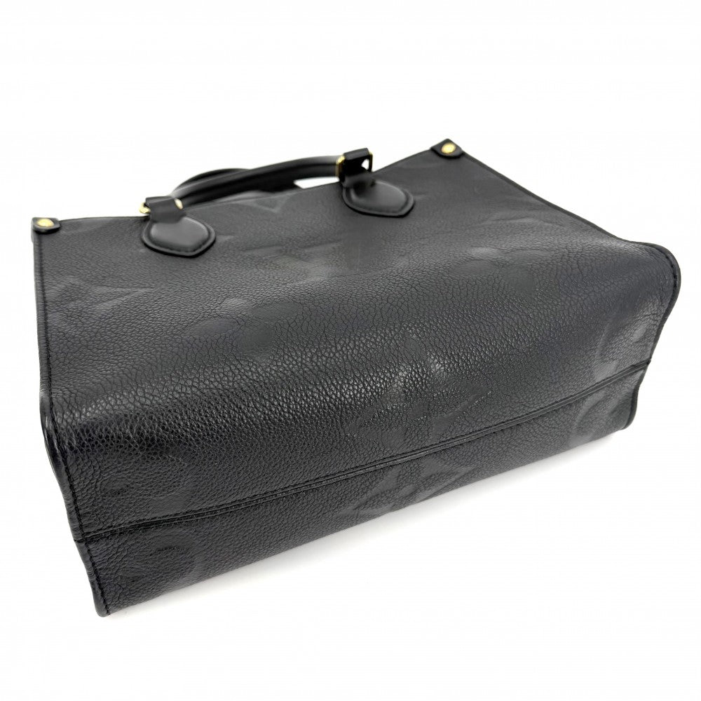 LOUIS VUITTON ルイヴィトン 2WAY オンザゴーPM ハンドバッグ ショルダーバッグ ミニバック ノワール M45653 モノグラムアンプラント ブラック 黒 ゴールド金具 レディース【中古品】
