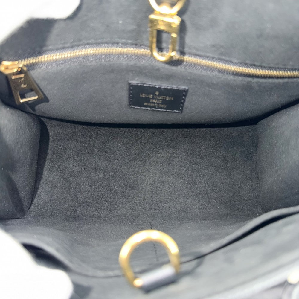 LOUIS VUITTON ルイヴィトン 2WAY オンザゴーPM ハンドバッグ ショルダーバッグ ミニバック ノワール M45653 モノグラムアンプラント ブラック 黒 ゴールド金具 レディース【中古品】