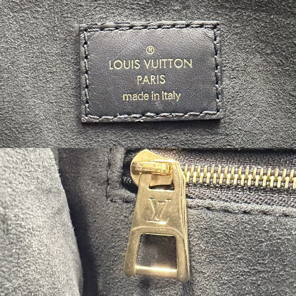 LOUIS VUITTON ルイヴィトン 2WAY オンザゴーPM ハンドバッグ ショルダーバッグ ミニバック ノワール M45653 モノグラムアンプラント ブラック 黒 ゴールド金具 レディース【中古品】