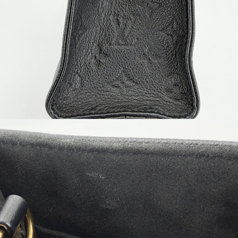 LOUIS VUITTON ルイヴィトン 2WAY オンザゴーPM ハンドバッグ ショルダーバッグ ミニバック ノワール M45653 モノグラムアンプラント ブラック 黒 ゴールド金具 レディース【中古品】
