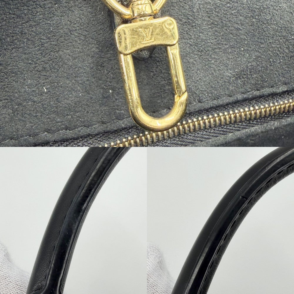 LOUIS VUITTON ルイヴィトン 2WAY オンザゴーPM ハンドバッグ ショルダーバッグ ミニバック ノワール M45653 モノグラムアンプラント ブラック 黒 ゴールド金具 レディース【中古品】