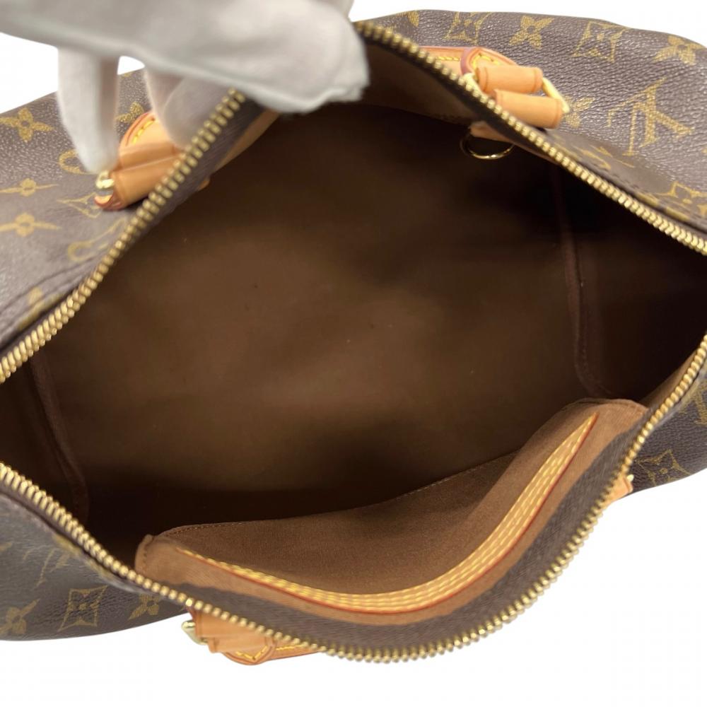 LOUIS VUITTON ルイヴィトン ハンドバッグ モノグラム スピーディ30 LVロゴ M41526 ブラウン 茶 ゴールド金具 レディース【中古品】