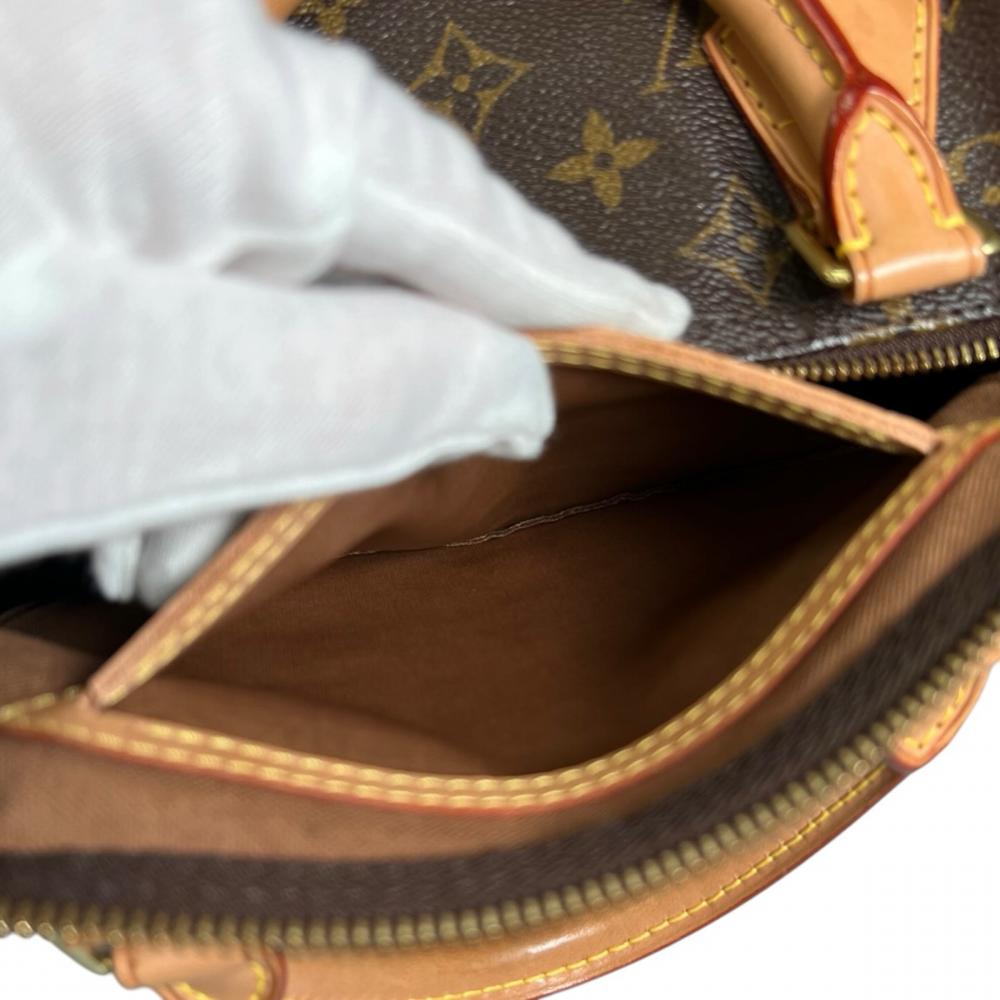 LOUIS VUITTON ルイヴィトン ハンドバッグ モノグラム スピーディ30 LVロゴ M41526 ブラウン 茶 ゴールド金具 レディース【中古品】
