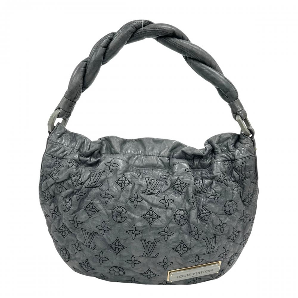 LOUIS VUITTON ルイヴィトン ショルダーバッグ モノグラムオランプ ニンブスPM M95475 ラムスキン グレー ゴールド金具 レディース【中古品】