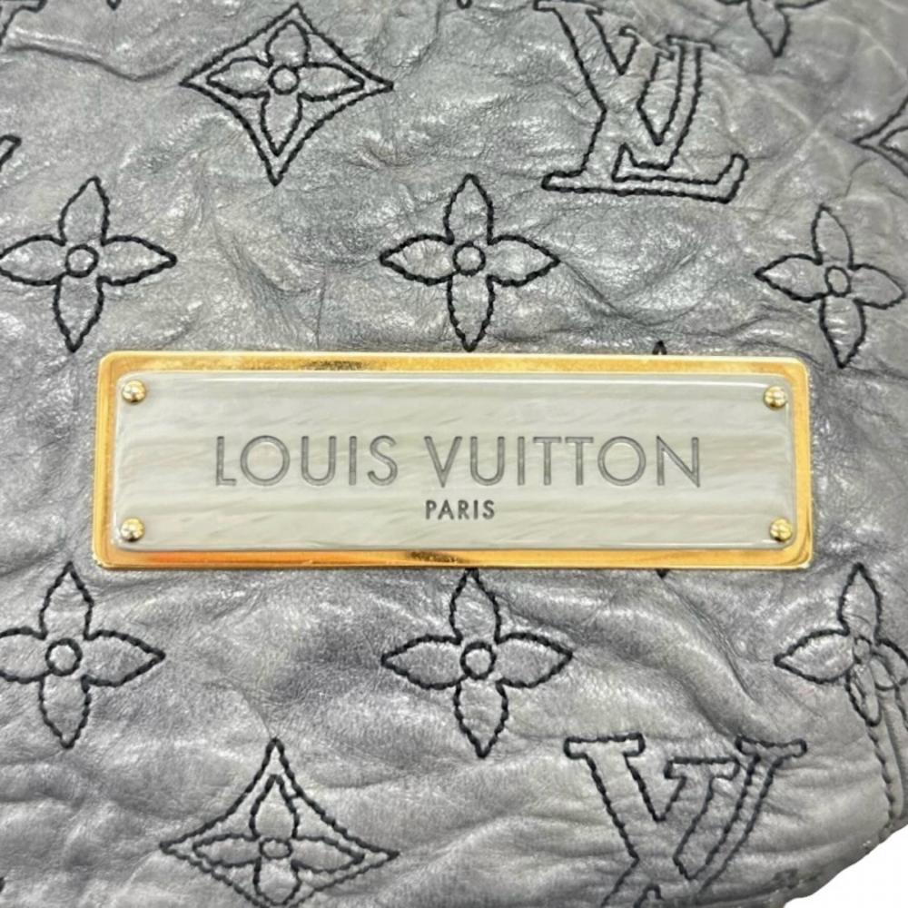 LOUIS VUITTON ルイヴィトン ショルダーバッグ モノグラムオランプ ニンブスPM M95475 ラムスキン グレー ゴールド金具 レディース【中古品】