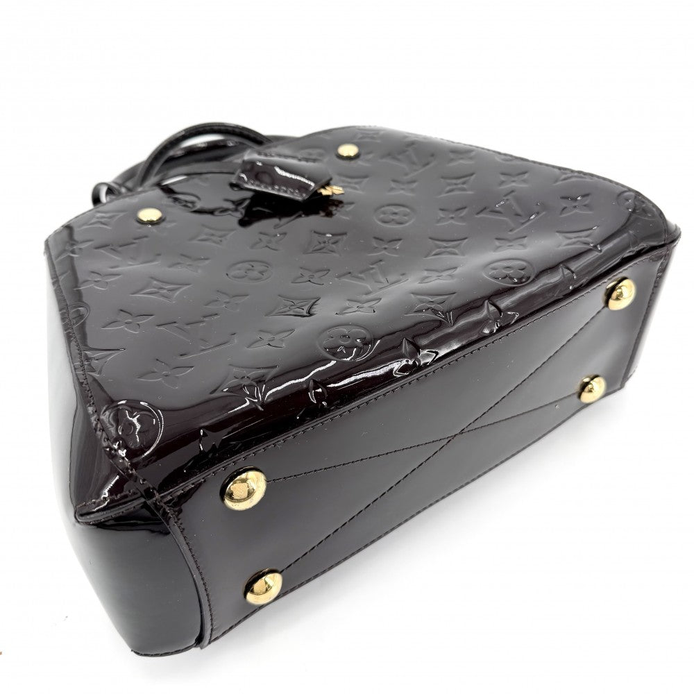LOUIS VUITTON ルイヴィトン 2WAY モンテーニュBB ハンドバッグ ショルダーバッグ 紫 パープル M50403 モノグラムヴェルニ アマラント ゴールド金具 レディース【中古品】