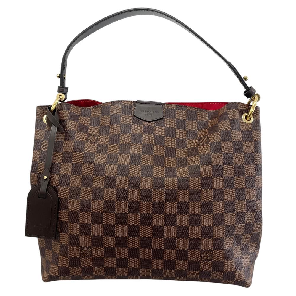 LOUIS VUITTON ルイヴィトン ハンドバッグ ダミエ・エベヌ グレースフル PM ワンショルダー N44044 モノグラムキャンバス ブラウン 茶 レディース【中古品】