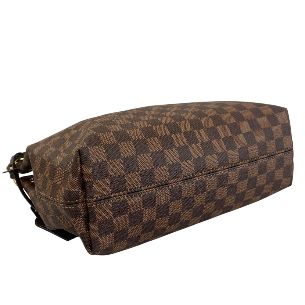 LOUIS VUITTON ルイヴィトン ハンドバッグ ダミエ・エベヌ グレースフル PM ワンショルダー N44044 モノグラムキャンバス ブラウン 茶 レディース【中古品】