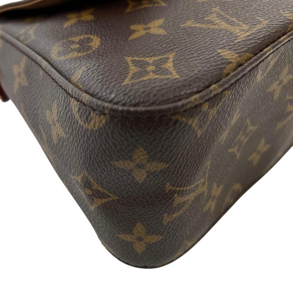 LOUIS VUITTON ルイヴィトン ハンドバッグ ミニ・ルーピング モノグラム M51147 モノグラムキャンバス ブラウン 茶 レディース【中古品】