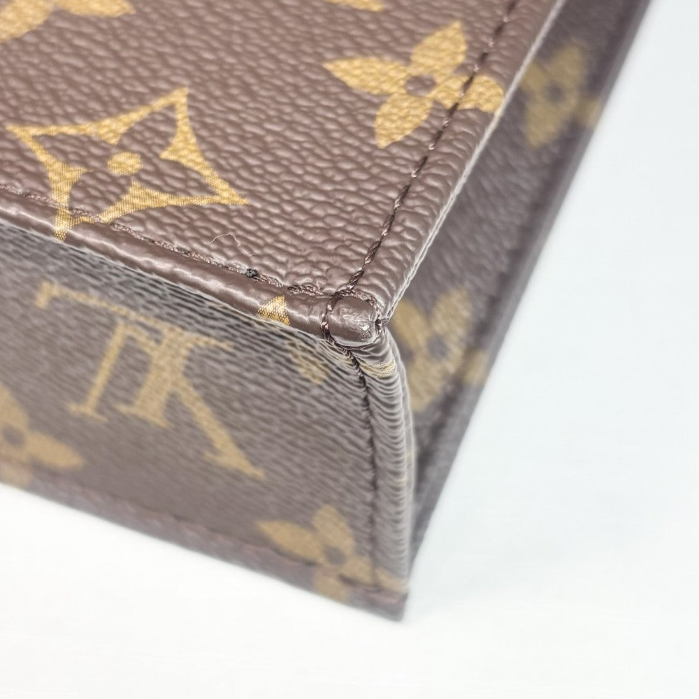 LOUIS VUITTON ルイヴィトン 2WAY プティット・サックプラ ハンドバッグ ショルダーバッグ ブラウン M81925 モノグラムキャンバス ゴールド金具 レディース【中古品】