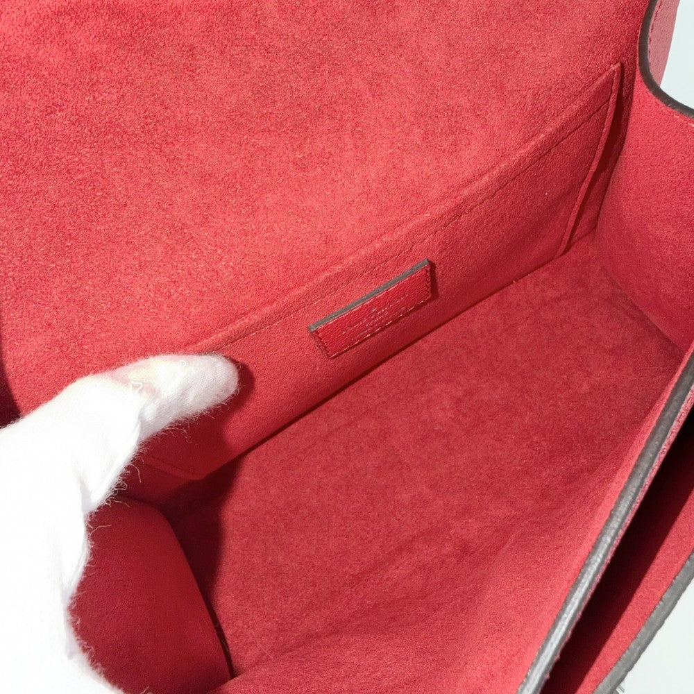 LOUIS VUITTON ルイヴィトン ショルダーバッグ チェーン マイロックミ―BB M51419 レザー レッド 赤 シルバー金具 レディース【中古品】