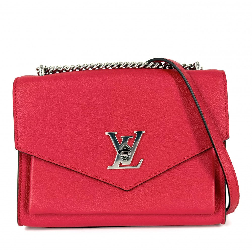 LOUIS VUITTON ルイヴィトン ショルダーバッグ チェーン マイロックミ―BB M51419 レザー レッド 赤 シルバー金具 レディース【中古品】
