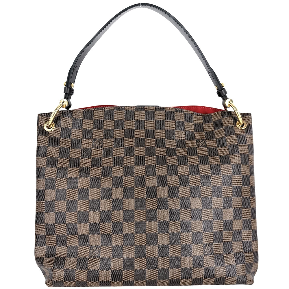 LOUIS VUITTON ルイヴィトン ハンドバッグ GLACEFUL PM ダミエエベヌ グレースフルPM ワンハンドル N44044 ブラウン 茶 ゴールド金具 レディース【中古品】