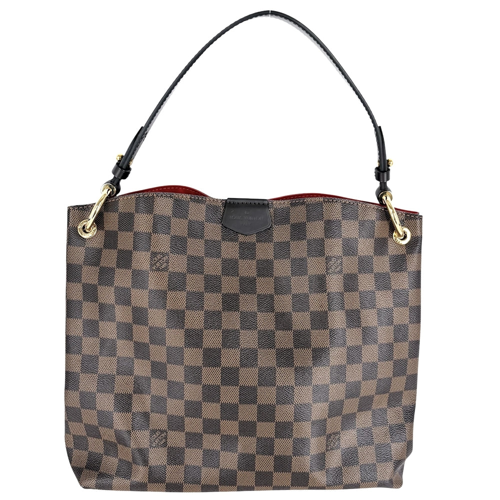 LOUIS VUITTON ルイヴィトン ハンドバッグ GLACEFUL PM ダミエエベヌ グレースフルPM ワンハンドル N44044 ブラウン 茶 ゴールド金具 レディース【中古品】