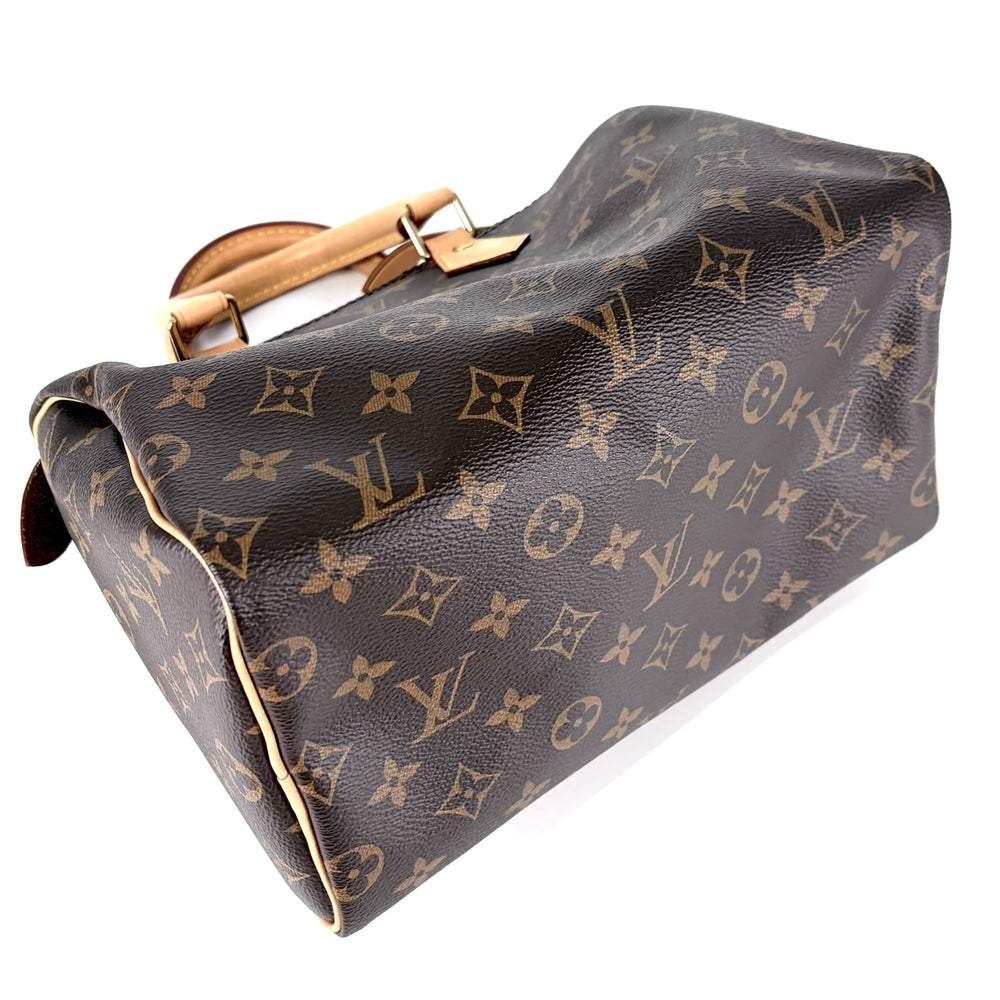 LOUIS VUITTON ルイヴィトン ハンドバッグ モノグラム スピーディ25 ミニボストンバッグ Speedy25 M41109 ブラウン 茶 ゴールド金具 レディース【中古品】