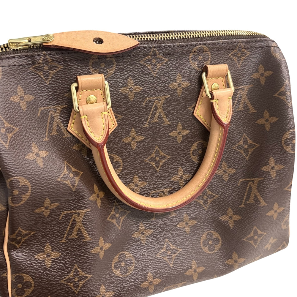 LOUIS VUITTON ルイヴィトン ハンドバッグ モノグラム スピーディ25 ミニボストンバッグ Speedy25 M41109 ブラウン 茶 ゴールド金具 レディース【中古品】