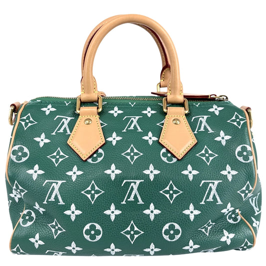 LOUIS VUITTON ルイヴィトン 2WAY モノグラム スピーディP9 バンドリエール 25 ハンドバッグ ショルダーバッグ グリーン 緑 M24423 ヴェール アンティークゴールド金具 レディース【中古品】