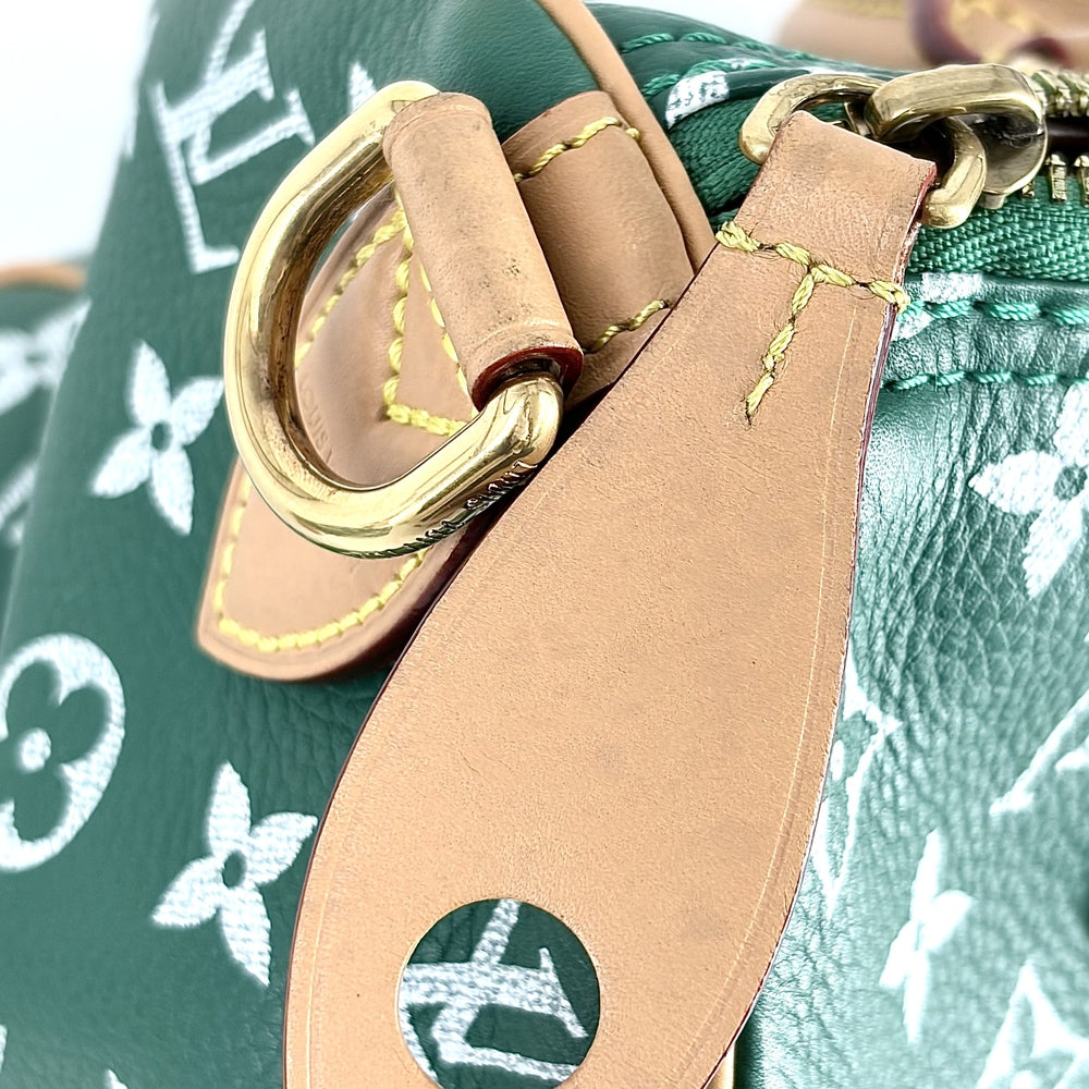 LOUIS VUITTON ルイヴィトン 2WAY モノグラム スピーディP9 バンドリエール 25 ハンドバッグ ショルダーバッグ グリーン 緑 M24423 ヴェール アンティークゴールド金具 レディース【中古品】