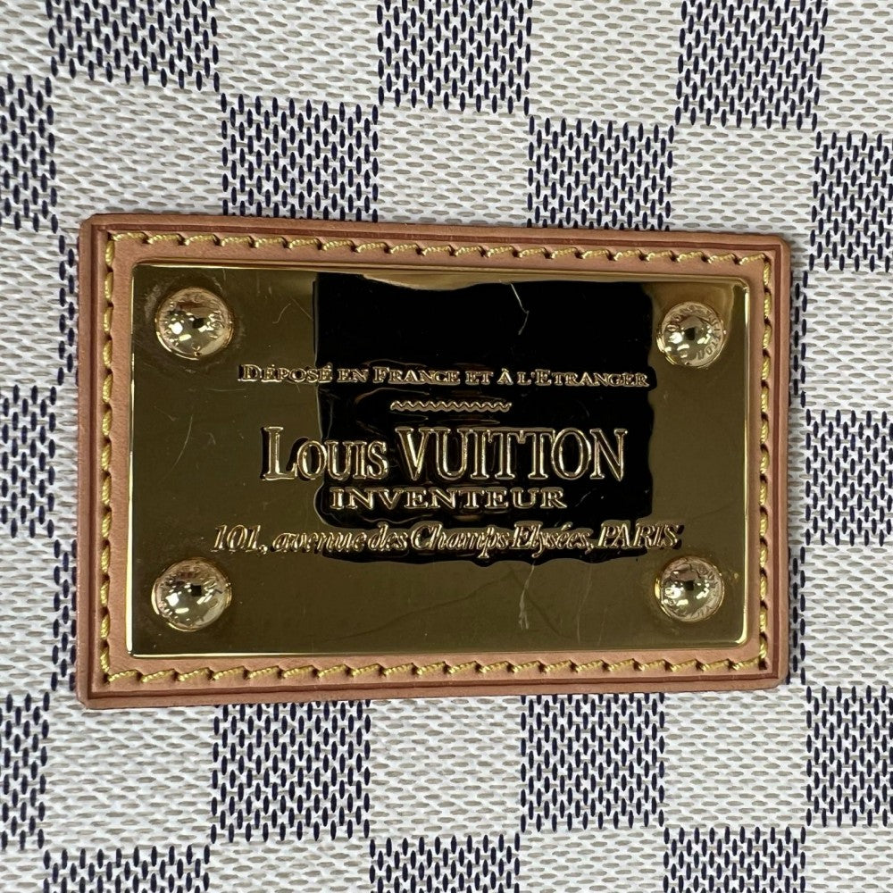 LOUIS VUITTON ルイヴィトン ショルダーバッグ ガリエラPM N55215 ダミエアズールキャンバス ホワイト 白 ゴールド金具 レディース【中古品】