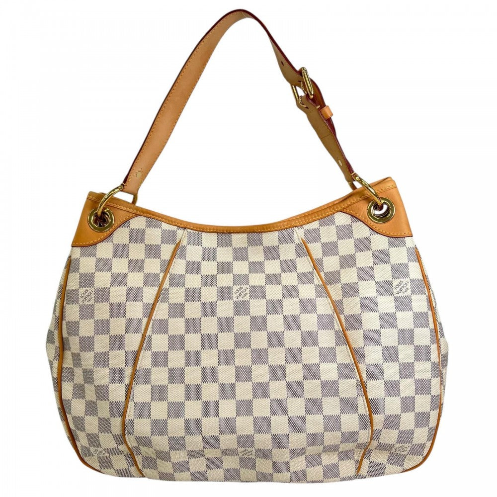LOUIS VUITTON ルイヴィトン ショルダーバッグ ガリエラPM N55215 ダミエアズールキャンバス ホワイト 白 ゴールド金具 レディース【中古品】
