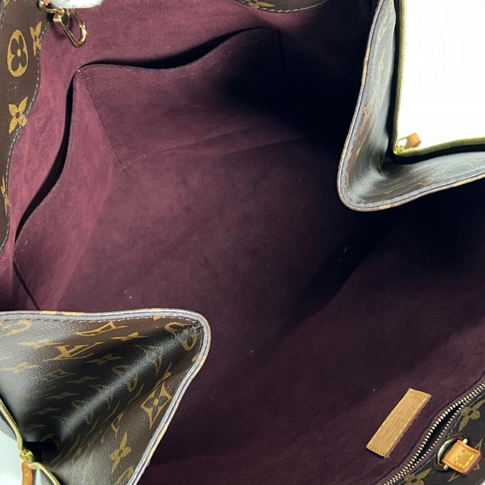LOUIS VUITTON ルイヴィトン トートバッグ ヴォルテール M41208 モノグラムキャンバス ブラウン 茶 ゴールド金具 レディース【中古品】