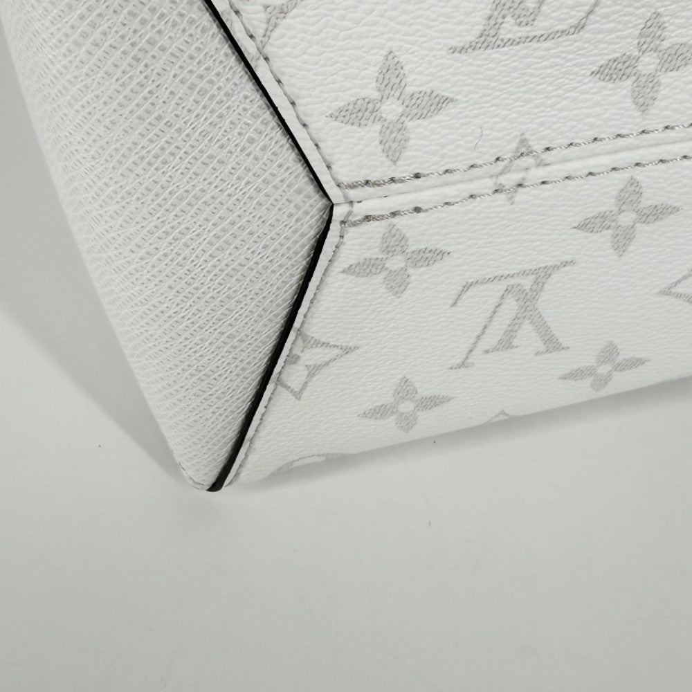 LOUIS VUITTON ルイヴィトン 2WAY タイガラマ ウィークエンド トートNM トートバッグ ショルダーバッグ ホワイト 白 M30919 ブロン シルバー金具 メンズ【中古品】