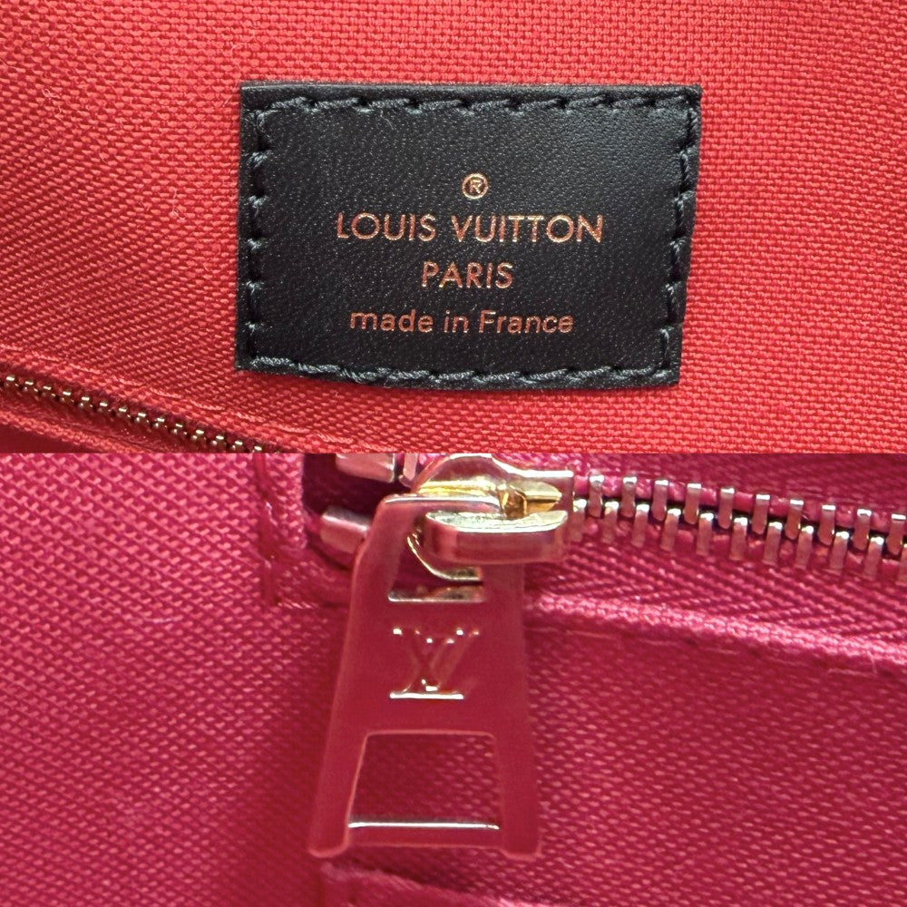 【開店SALE】 LOUIS VUITTON ルイヴィトン 2WAY オンザゴーMM ハンドバッグ トートバッグ M45321 モノグラムジャイアント モノグラム・リバース ブラウン 茶 ゴールド金具 レディース【中古品】