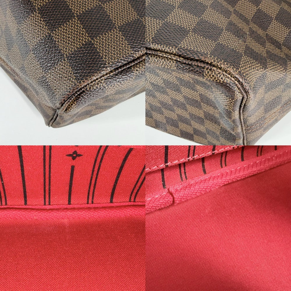 【開店SALE】 LOUIS VUITTON ルイヴィトン トートバッグ ネヴァーフルGM ハンドバッグ N51106 ダミエキャンバス ブラウン 茶 ゴールド金具 レディース【中古品】