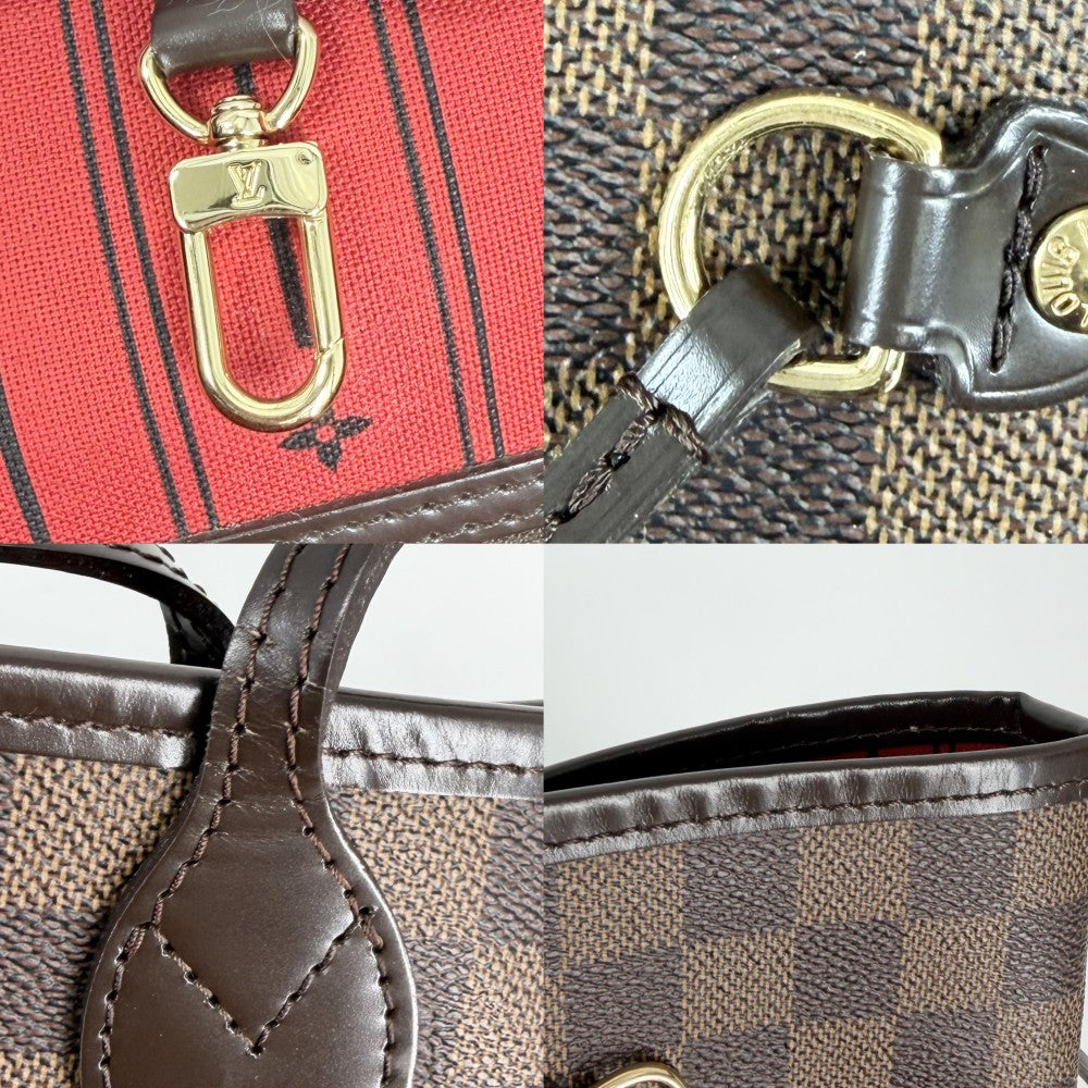 【開店SALE】 LOUIS VUITTON ルイヴィトン トートバッグ ネヴァーフルGM ハンドバッグ N51106 ダミエキャンバス ブラウン 茶 ゴールド金具 レディース【中古品】