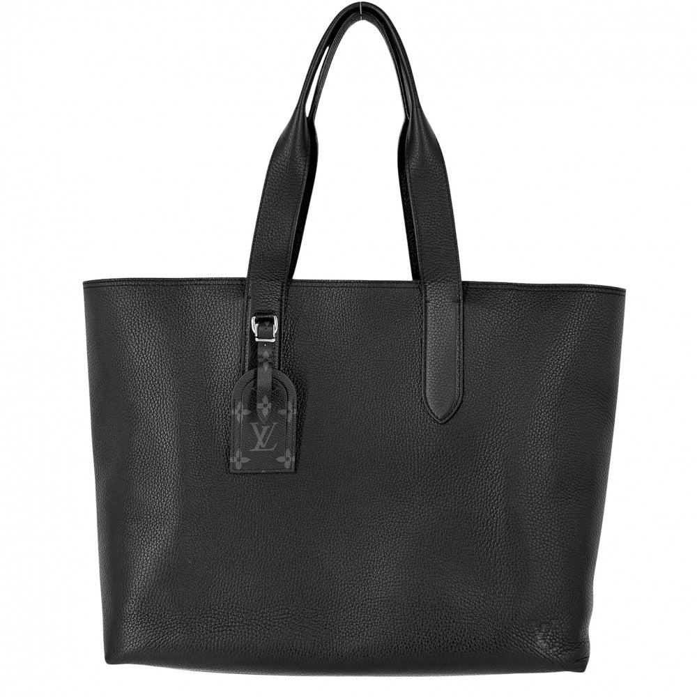 LOUIS VUITTON ルイヴィトン トートバッグ カバ ヴォワヤージュNV ハンドバッグ ビジネスバッグ 通勤バッグ M52817 トリヨンレザー ブラック 黒 シルバー金具 メンズ【中古品】