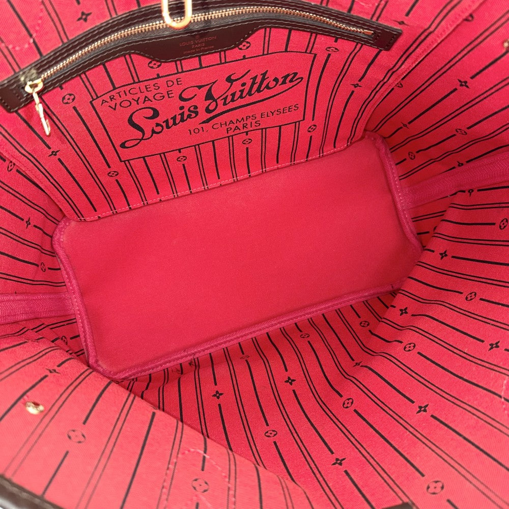 LOUIS VUITTON ルイヴィトン トートバッグ ネヴァーフルMM ハンドバッグ N51105 ダミエキャンバス ブラウン 茶 ゴールド金具 レディース【中古品】