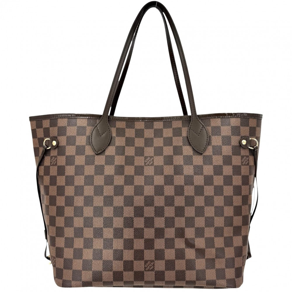 LOUIS VUITTON ルイヴィトン トートバッグ ネヴァーフルMM ハンドバッグ N40599 ダミエキャンバス ブラウン 茶 ゴールド金具 レディース【中古品】